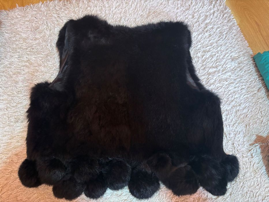 Дамски елек от естествен заешки косъм