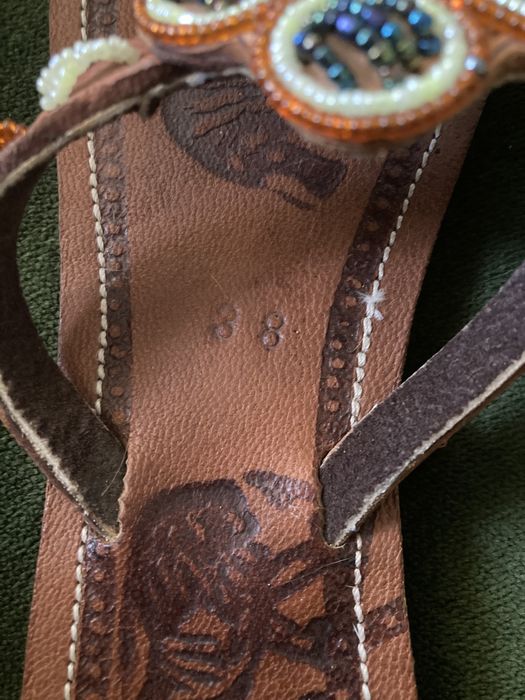 Дамски чехли естествена кожа