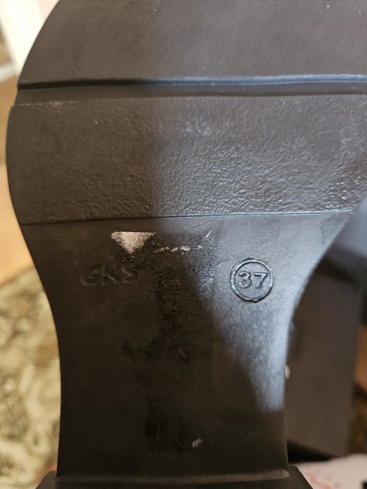 Нови черни боти естествена кожа Gianni