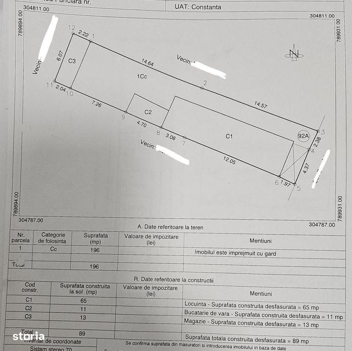 CASA pe teren 196 mp - COICIU