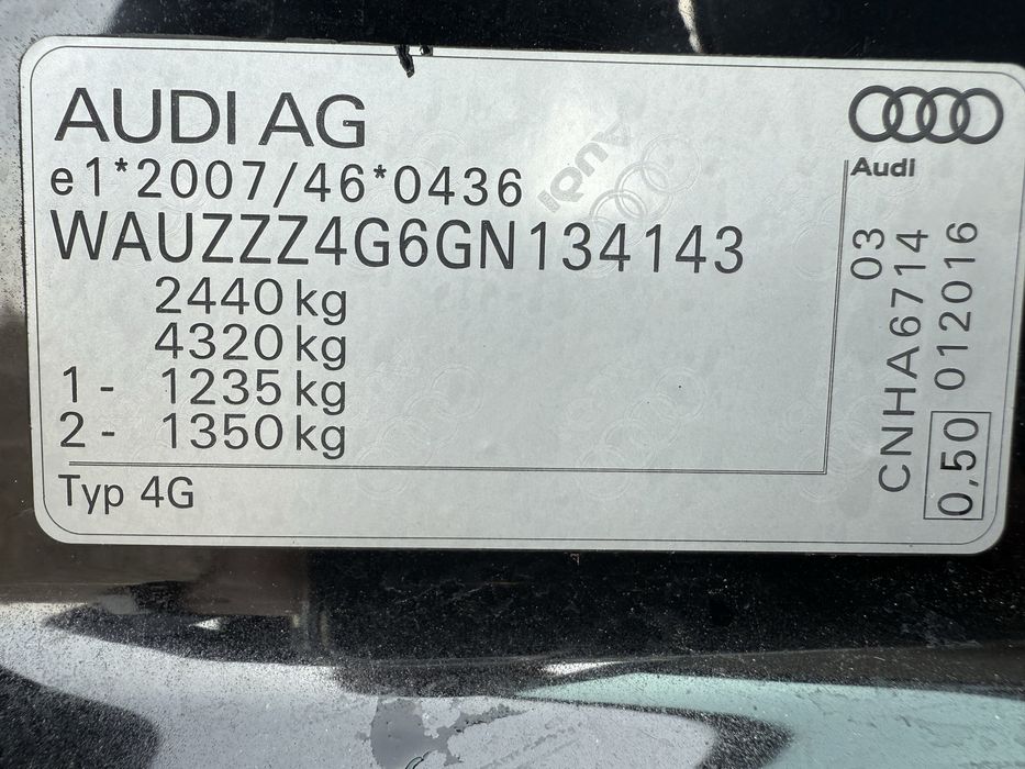 Audi A6 2.0 TDI 2016 QUATTRO