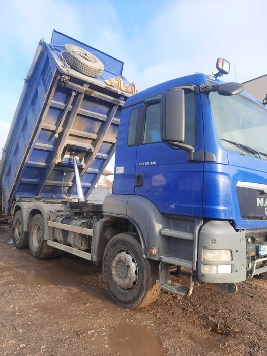 Camion 8x4, 8x6, 6×4,4×4 ,cilindru basculare frontal ,semiremorca
