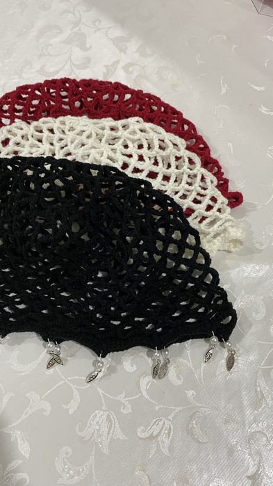 Вязаная беретка(тюбетейка)