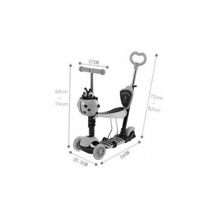 !!!БЕЗПЛАТНА ДОСТАВКА! Детска тротинетка, 5 в 1,Калинка,зелена,eduBEBE