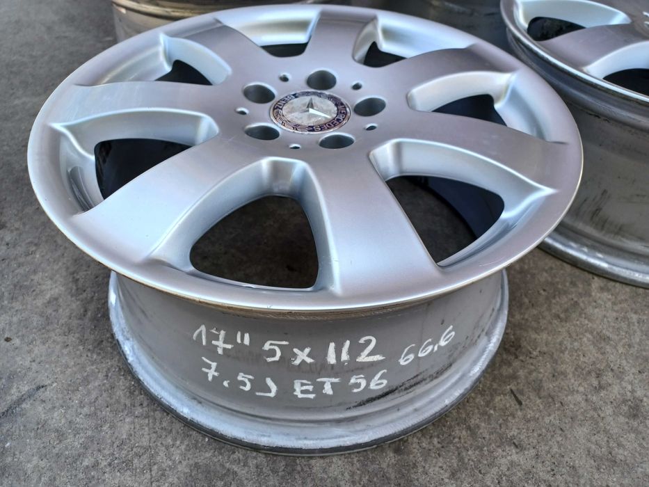 4 бр. оригинални алуминиеви джанти Mercedes 17'' 5x112  ET56, 7,5J