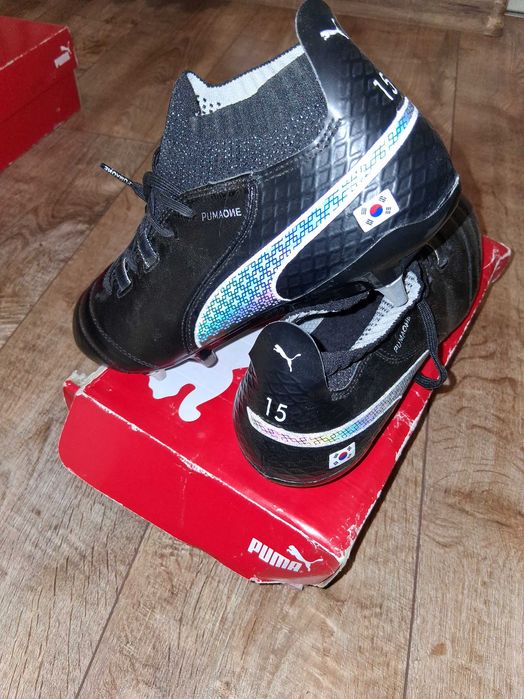 н.40 1/2;41 Puma One 17.1 Mx Black/White/Silver SG футболни обувки