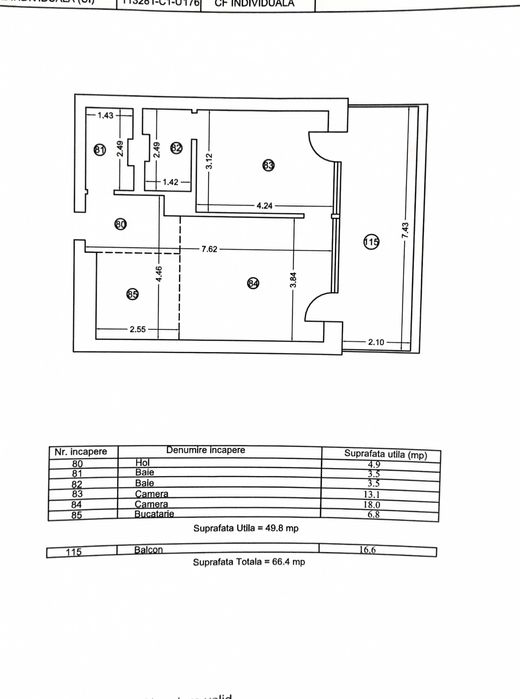 Vanzare apartament 2 camere in Olimp, bloc Vogh, aproape de plaja