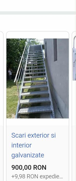 Scări de exterior galvanizate profesionale