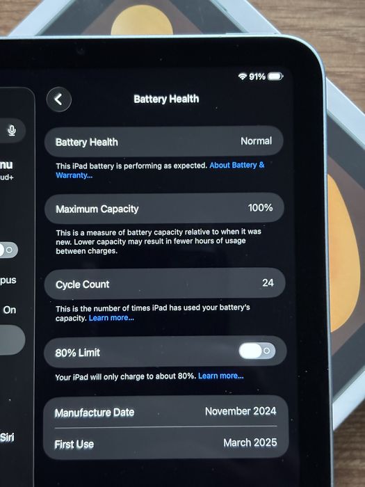 iPad mini 7 128GB / Smart Folio originală / garantie eMag martie 2027