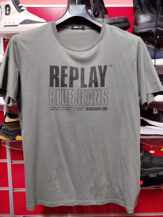 Оригинална НОВА тениска REPLAY Blue Jeans M , L мъжка