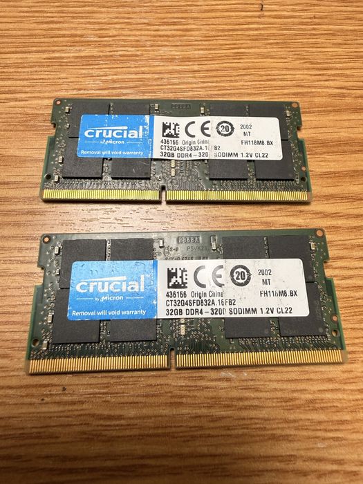 Rami placute laptop  64gb ddr4
