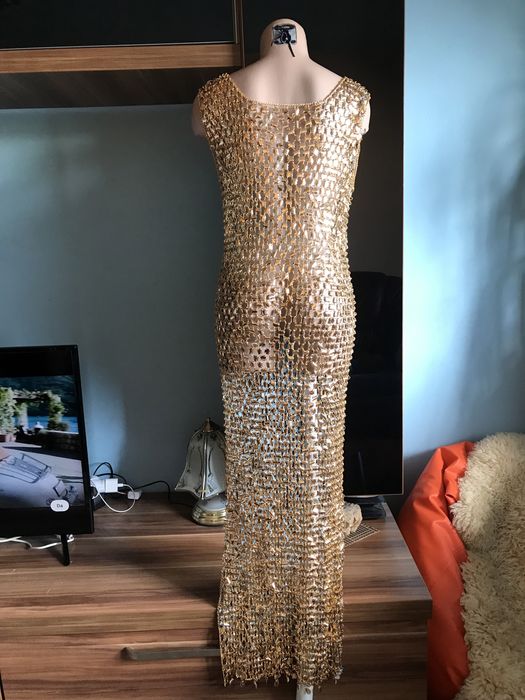 Rochie de seara aurie marimea M