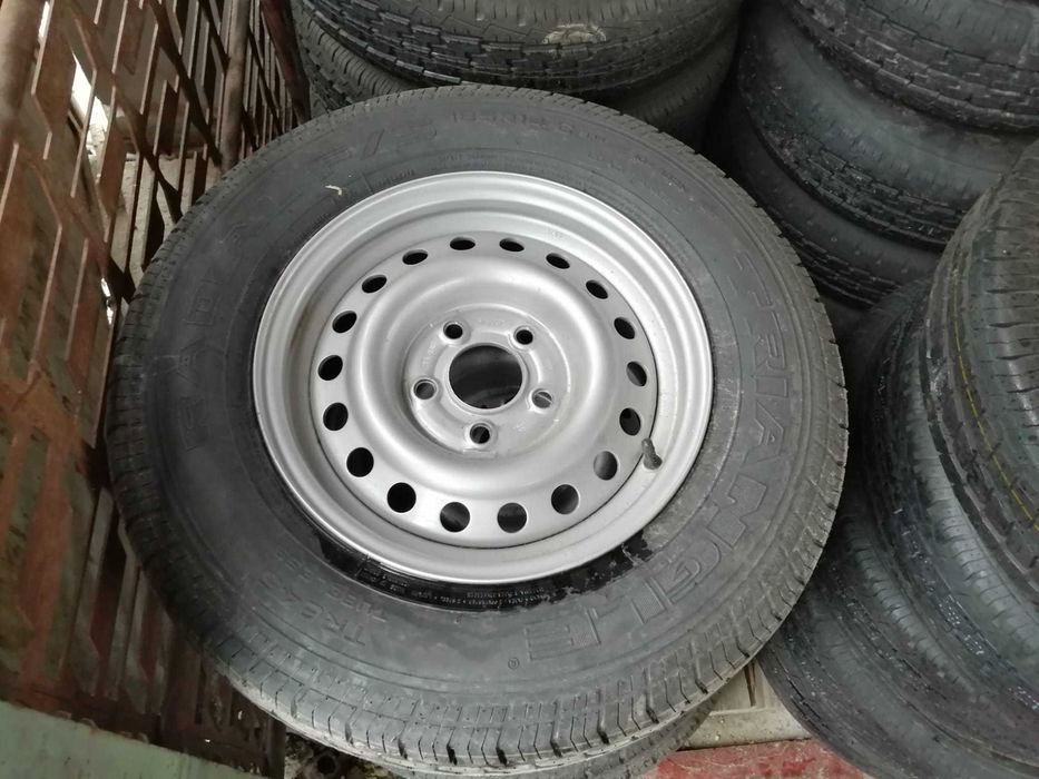 Roata completa pentru remorca 155R13, NOUA!