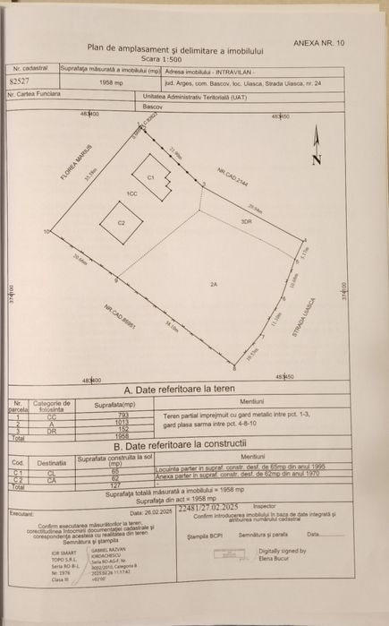 Teren parcelabil – 507 mp – Uiasca, Bascov – 29.500 € / parcelă