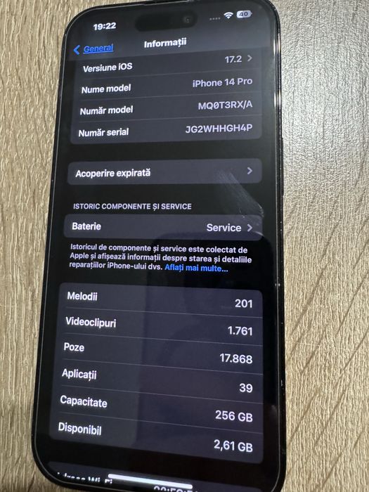 Iphone 14 Pro 256GB Space Black