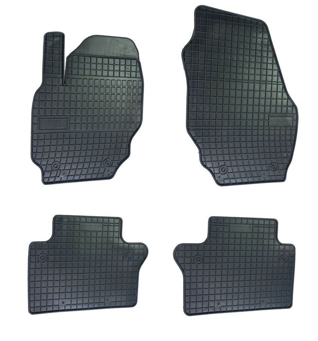 Set covorase auto din cauciuc Volvo S80 2 2006-2016, S60 II 2010-2018, V70 3 2007-2016, Xc70 2006-2016, presuri BestAutoVest, negre, 4 buc.