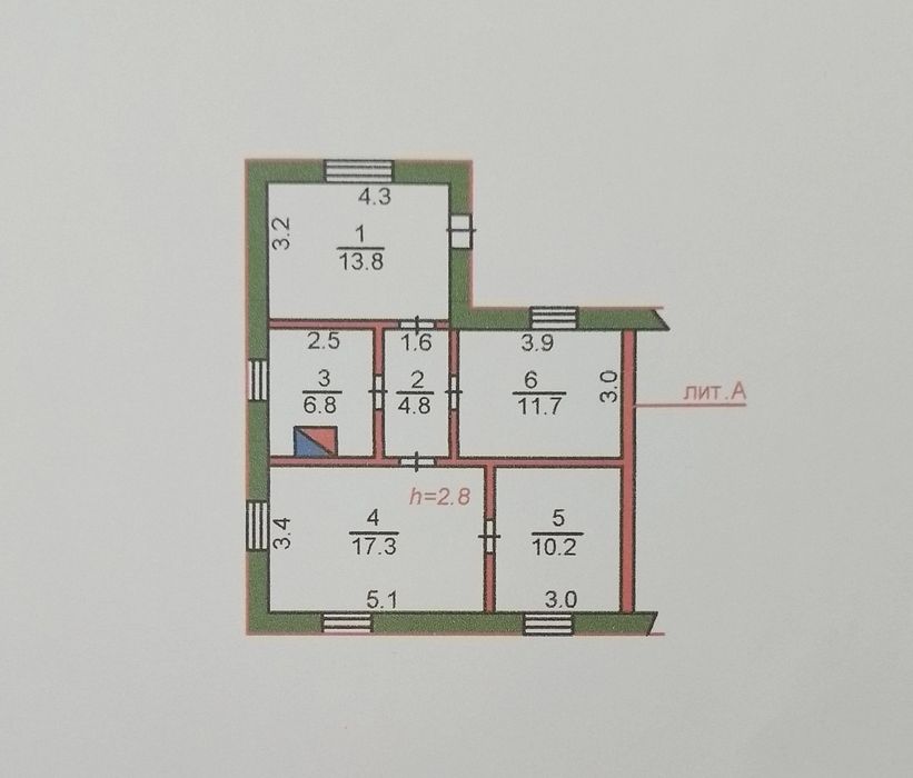 Продам квартиру трёхкомнатную
