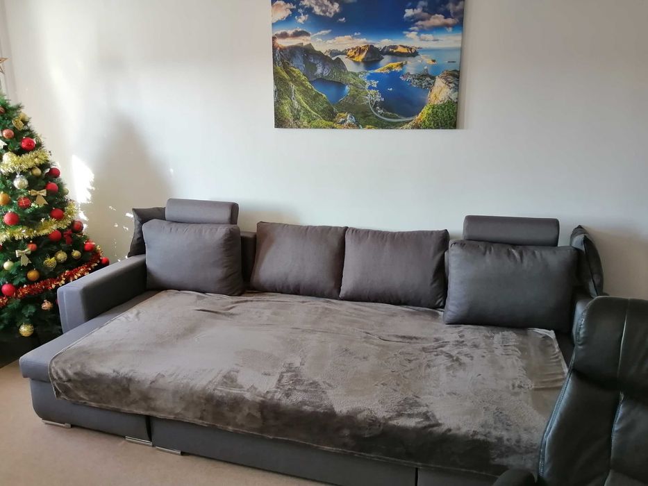 Vand canapea extensibila Tony U Shape Plus Grey 320 x 140 x 90 cm