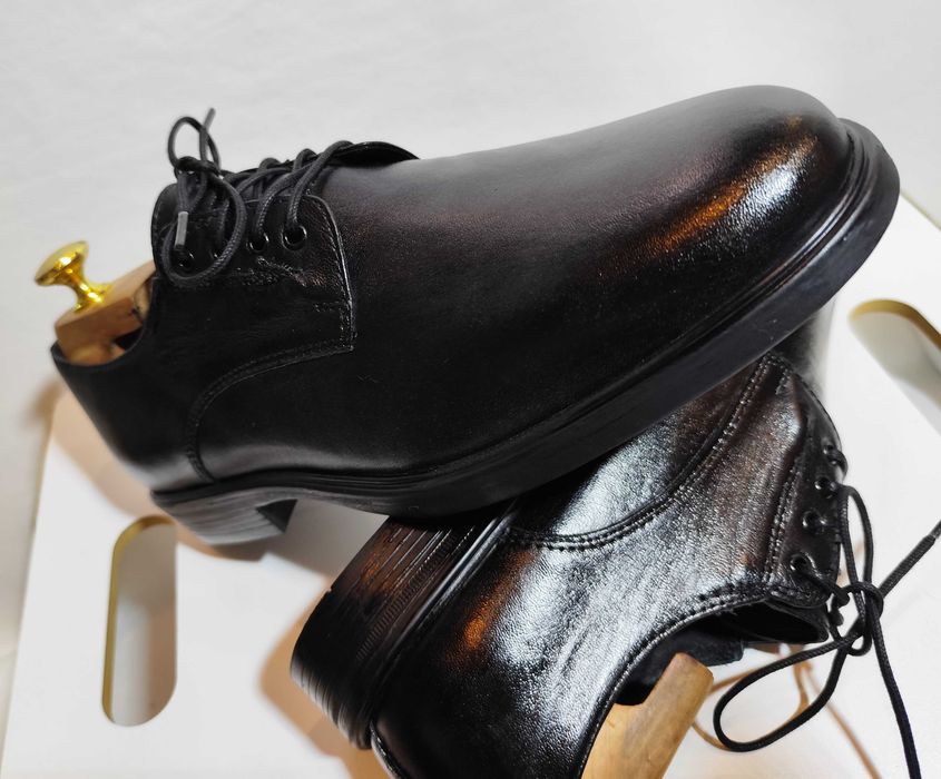 Pantofi derby 40 41 plain toe Cesare Cave piele naturala moale