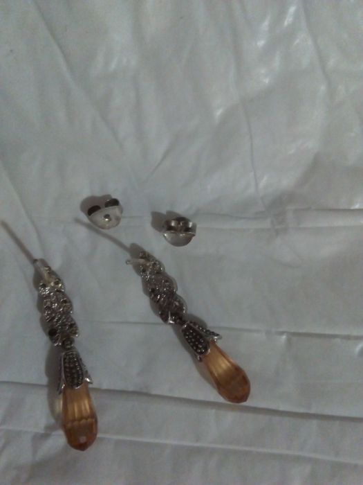 обеци  сребро  и пръстени   - 18 01