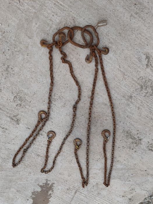 Lanțuri ancorare / ridicare 2 metri cu cârlige – rezistente