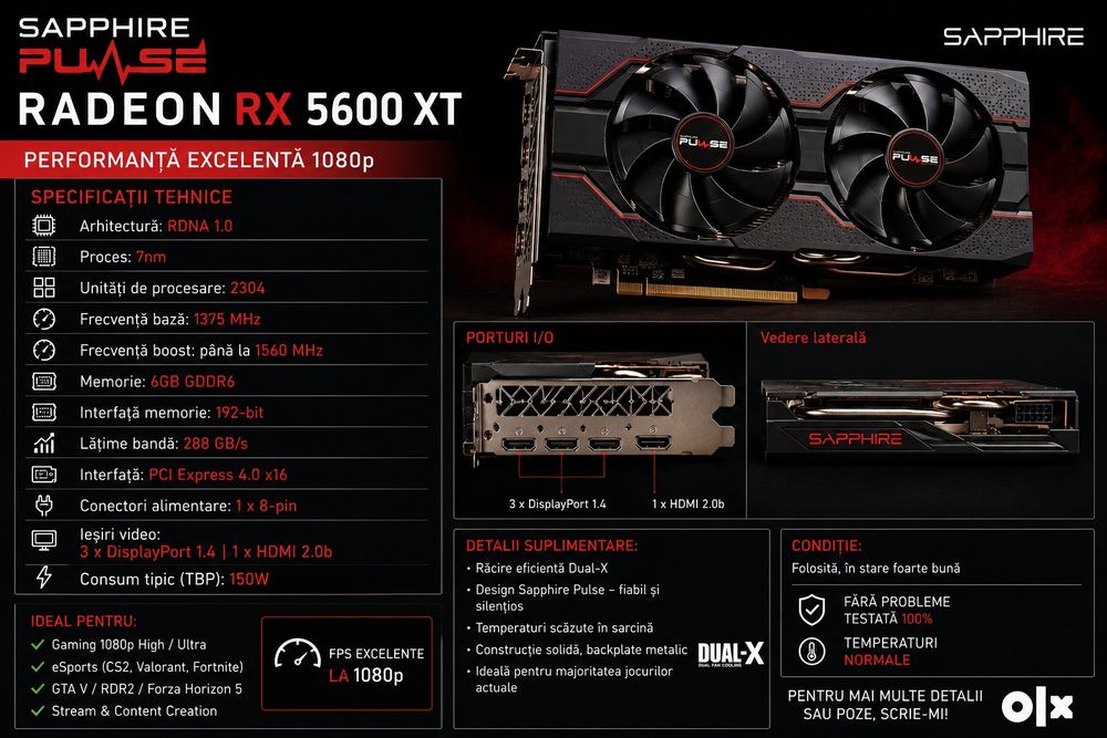 Sapphire Pulse Radeon RX 5600 XT: