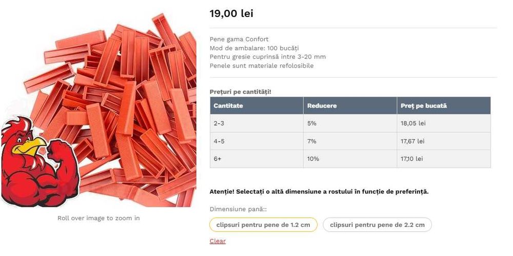 Clipsuri sistem nivelare gresie si faianta placi ceramice