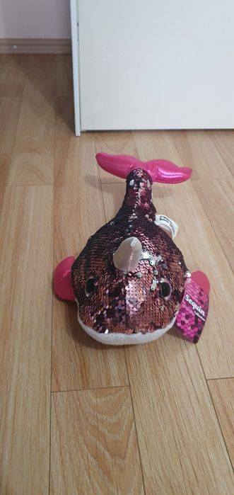 Balenă cu paiete reversibile, 37 cm