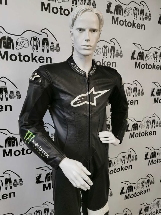 Costum moto Alpinestars cu cocoasa marimea 52