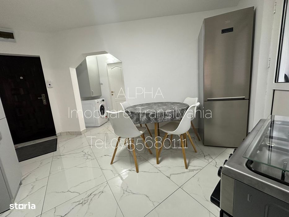 Apartament 2 camere,etaj 2,finisat și mobilat ,zona Liceului de Arta