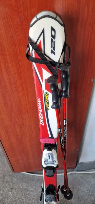 Schiuri copii Nordica 120 cm + legaturi + bete Scott