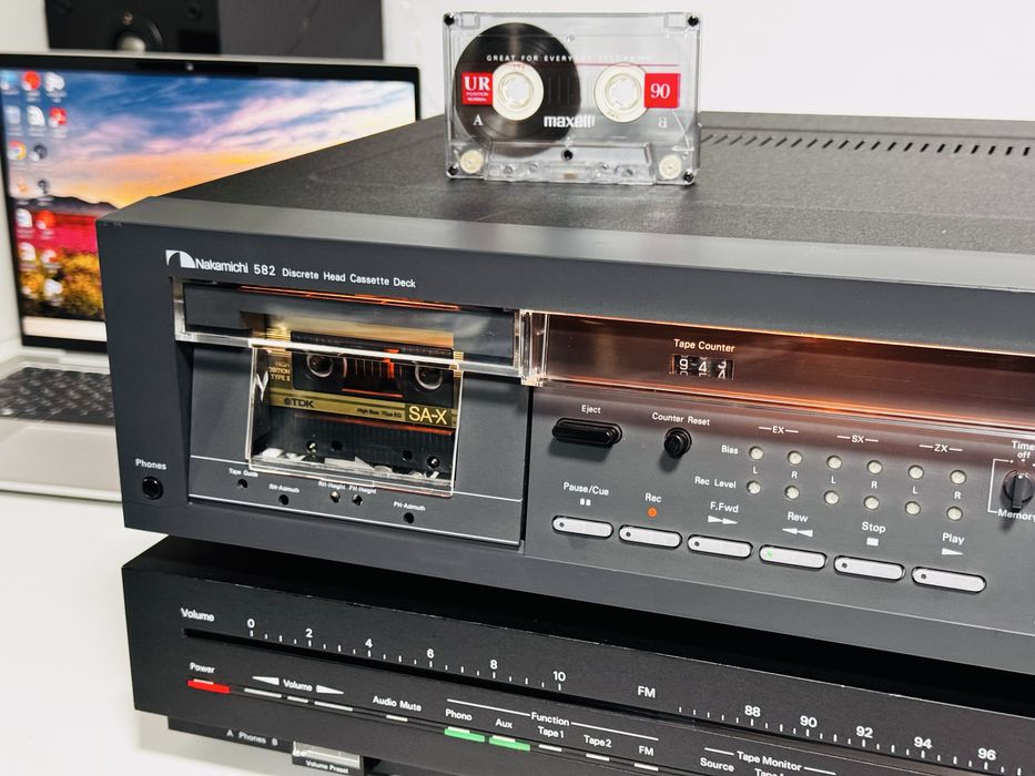 Deck de colecție Nakamichi 582, 3 Head,Impecabil,an 1979,Eq,Tone,Japan