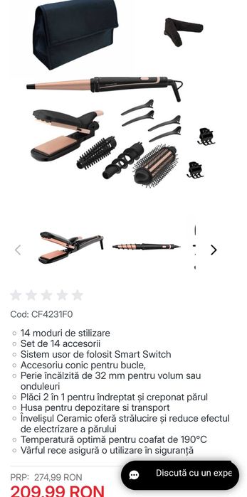 Set de coafat Rowenta nou