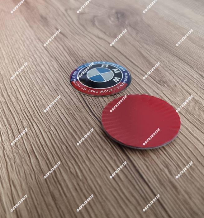 Емблема за волан BMW 45мм – юбилейна със слоган