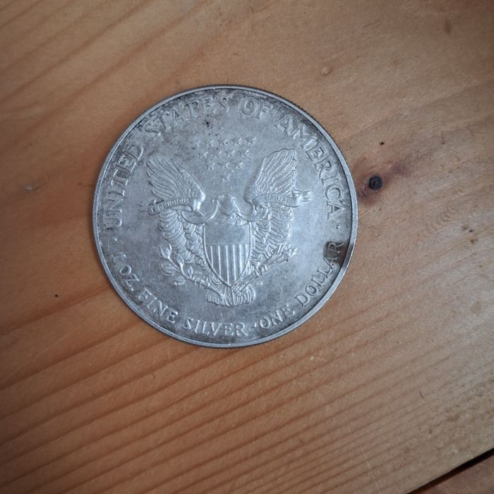 Moneda americana argint pur 2003