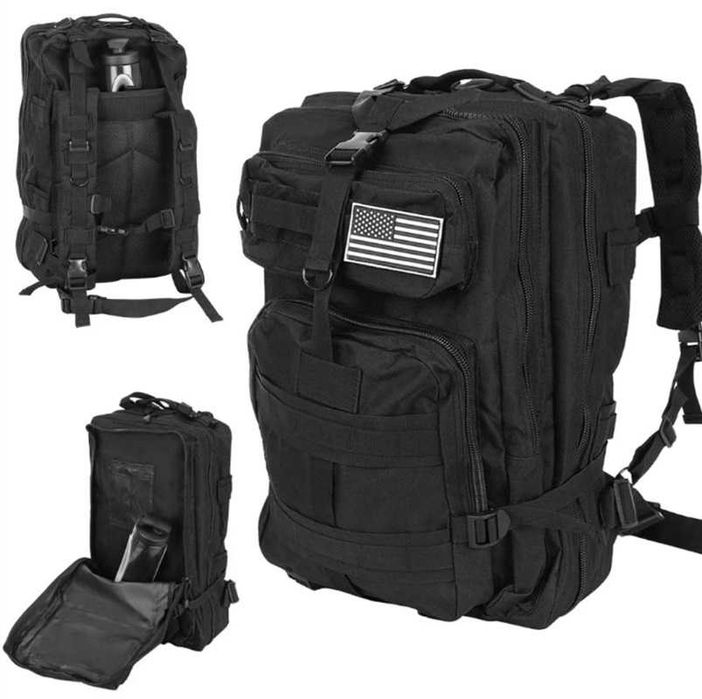 Rucsac Militar Rezistent 35 L, Negru