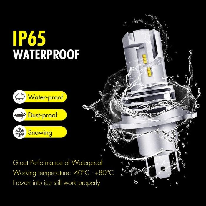 К-кт Умалени Мини Лед Led Диодни Крушки М3 H4 H1 H7 Х4 Х1 Х7 12-24V