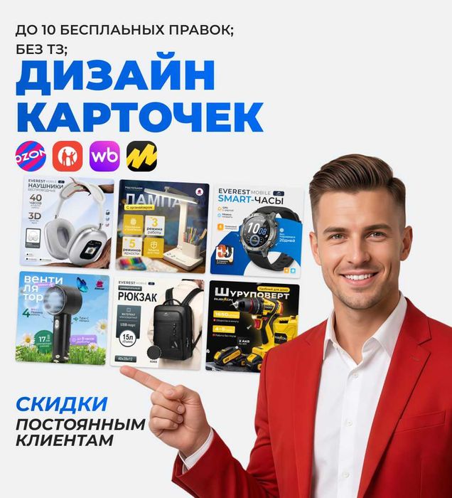 Инфографика для Kaspi и WB | Дизайн с ИИ | Рост продаж