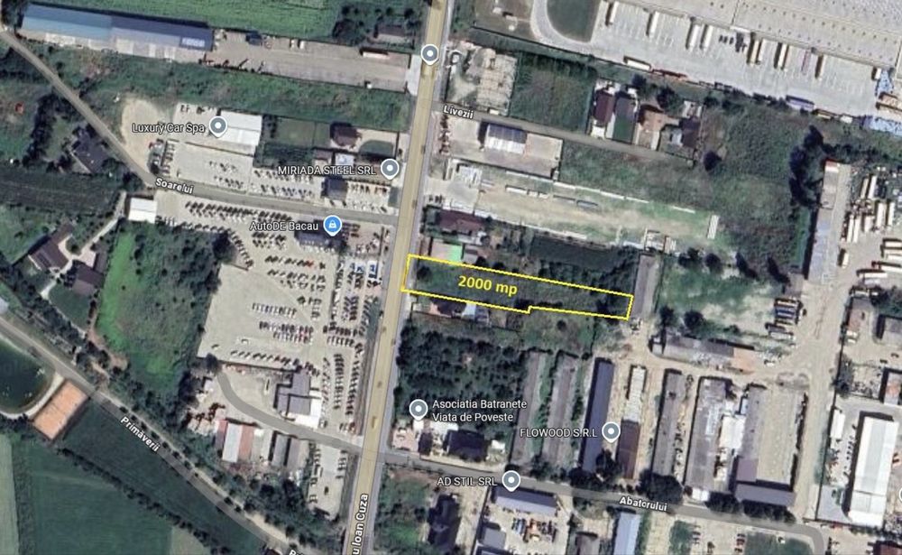 Teren de închiriat 2000 mp – Nicolae Bălcescu, la stradă (E85)