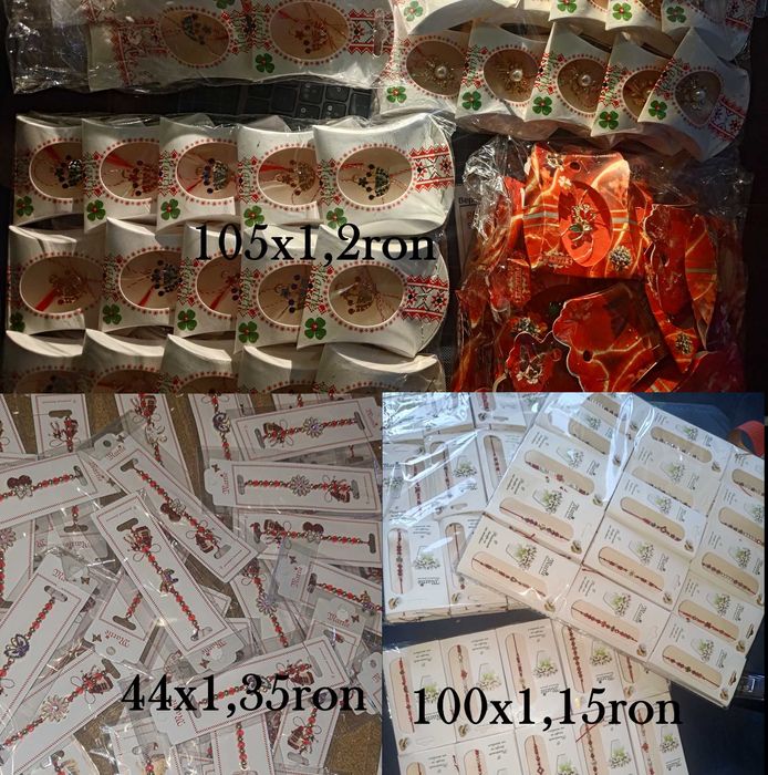 Lot mare mărțișoare (+3600buc.)+ vrac en-gros (pt. revânzare)