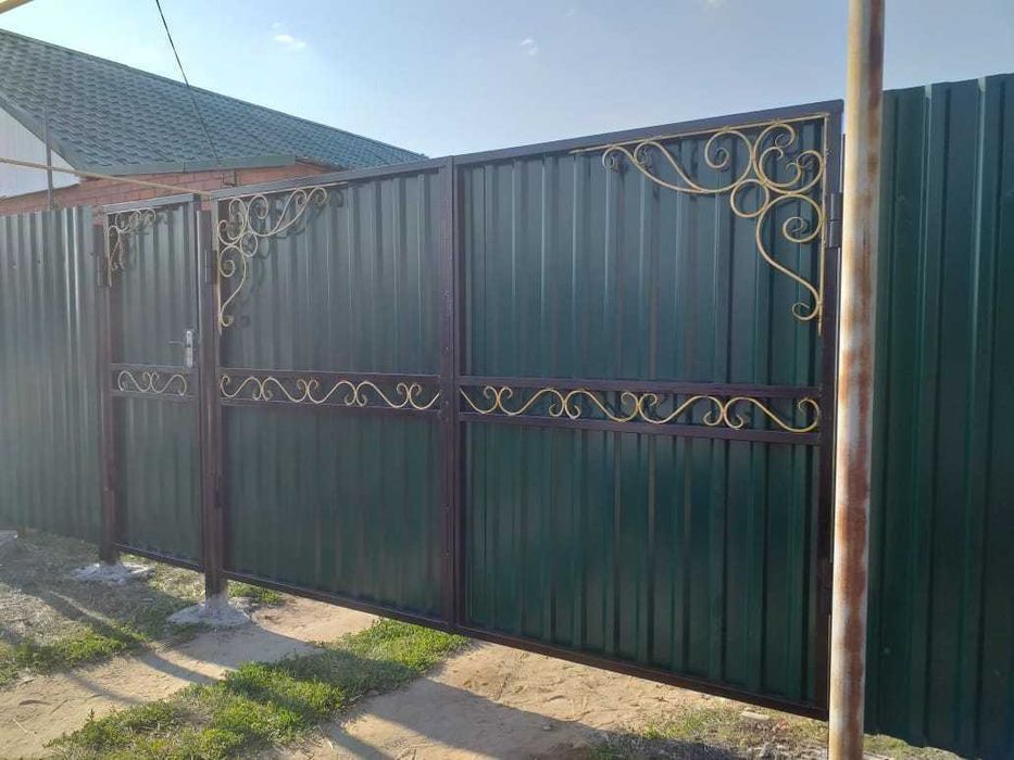 Установка забора с профлиста