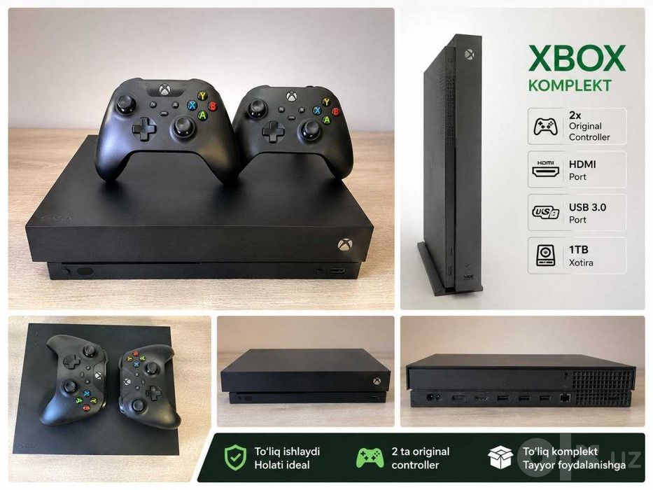 xbox one X 4K 1.Tb 2 orginal jostig bor