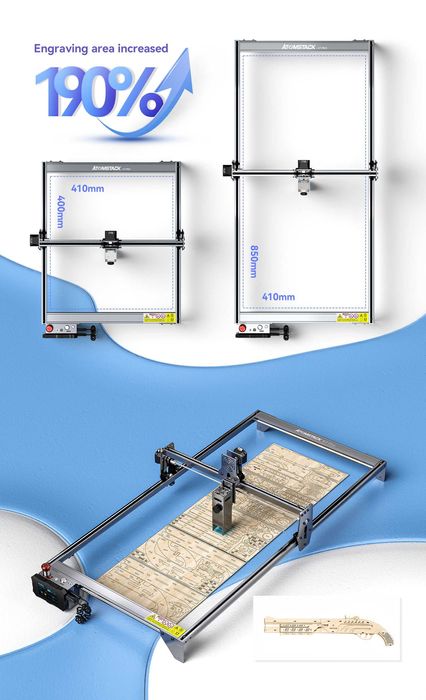 Удължители X/Y ос ATOMSTACK SCULPFUN Fiber CNC лазер лазерно гравиране