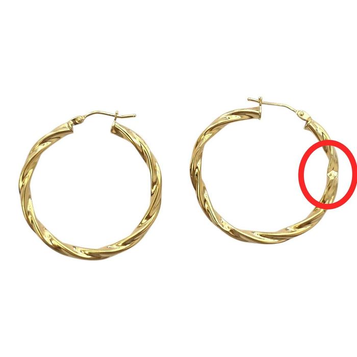 (AG35) Cercei aur 18K  1.79 gr  B35860 - Garantie 2ani !