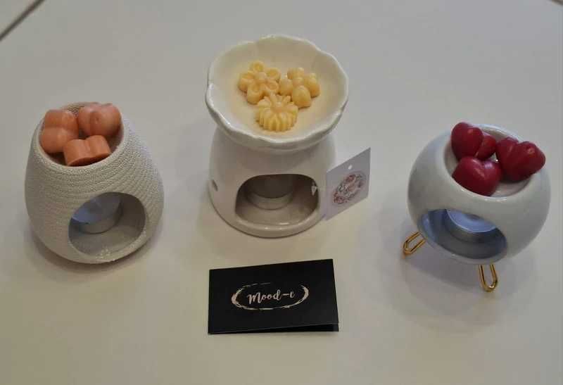 Set arzator si ceara parfumata pentru aromaterapie