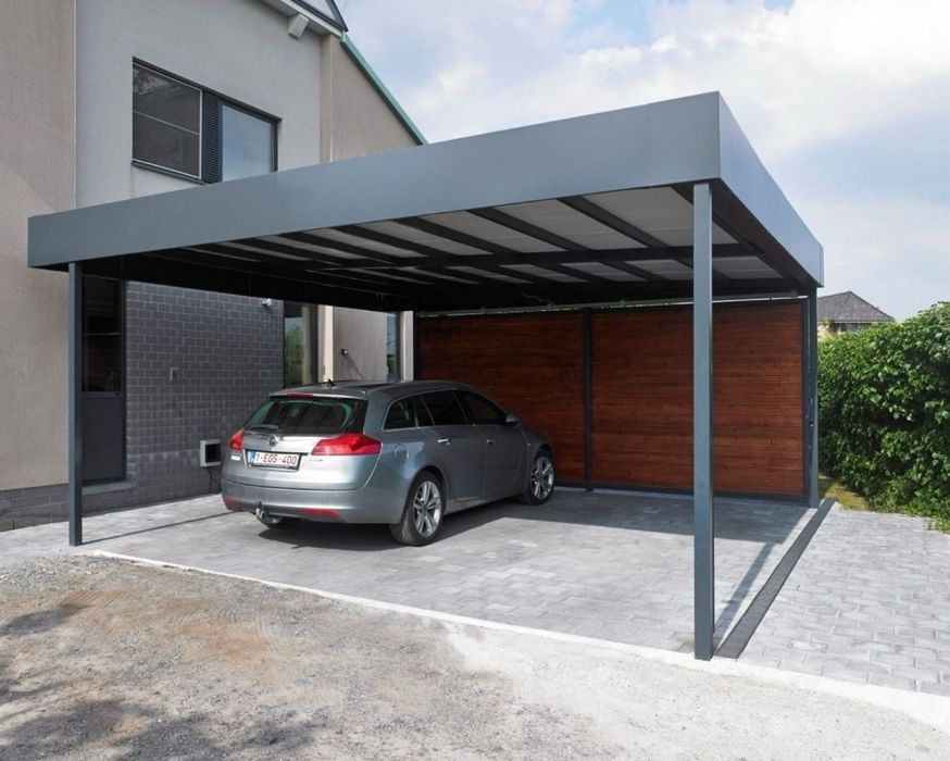 Construim garaje auto pe structură metalica si panouri Sandwich