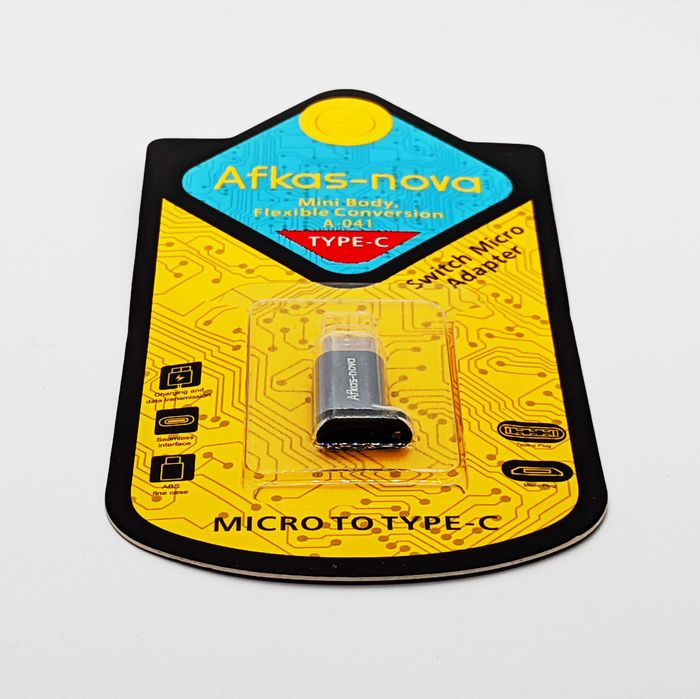 Переходник micro USB гнездо – Type-C штекер Afkas-Nova A-041