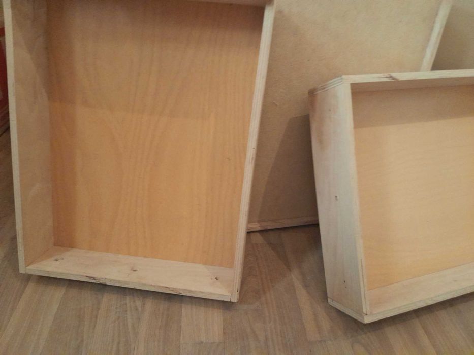 Чекмеджета без чела, от шперплат, дъна - ламиниран фазер, 4 броя