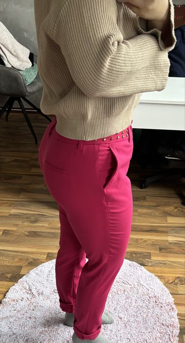 Pantaloni roz stil office
