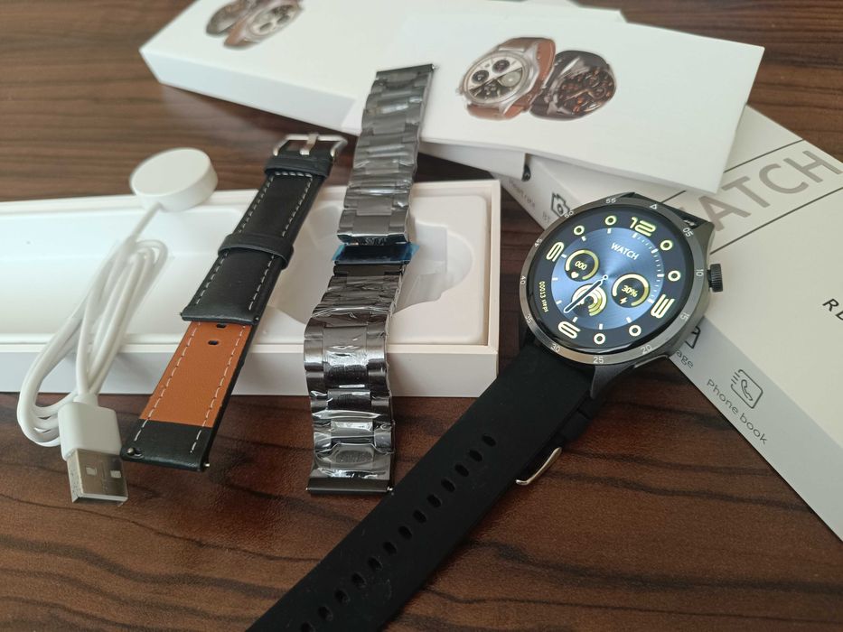 SMART часовник графитен цвят - 3 верижки